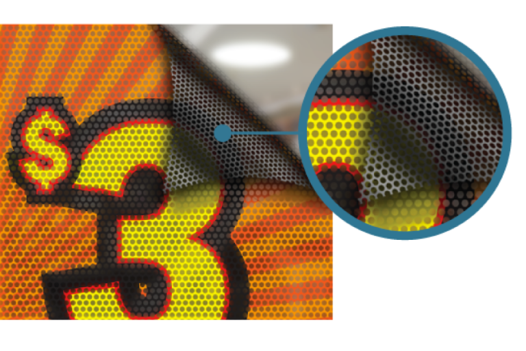 Perforated Adhesive Vinyl Explora Prints